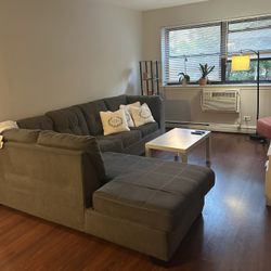 Neutral Fabric Sofa – Excellent Shape – $350