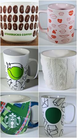 Assorted Starbucks Mugs