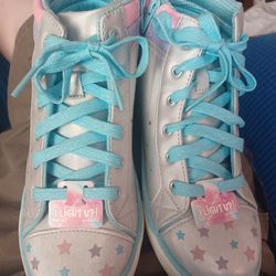 Walmart Athletic Kids Light Up Rainbow Sneakers With Unicorn 