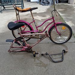 Vintage 1970s mono shock 20 bmx frame and Vintage bike take both 100