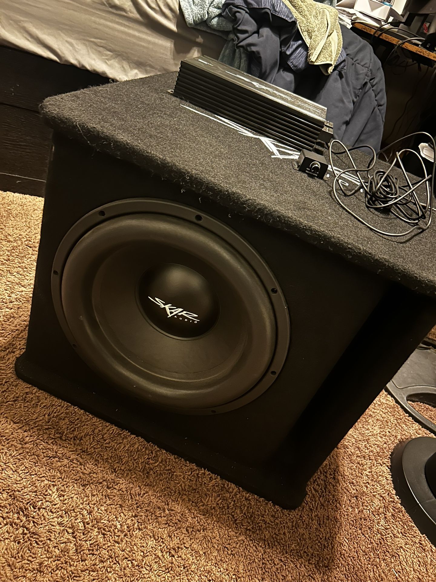 Skar 15 Inch Sub, Amp, & Capacitor