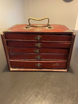 Antique Chinese Mahjong Set