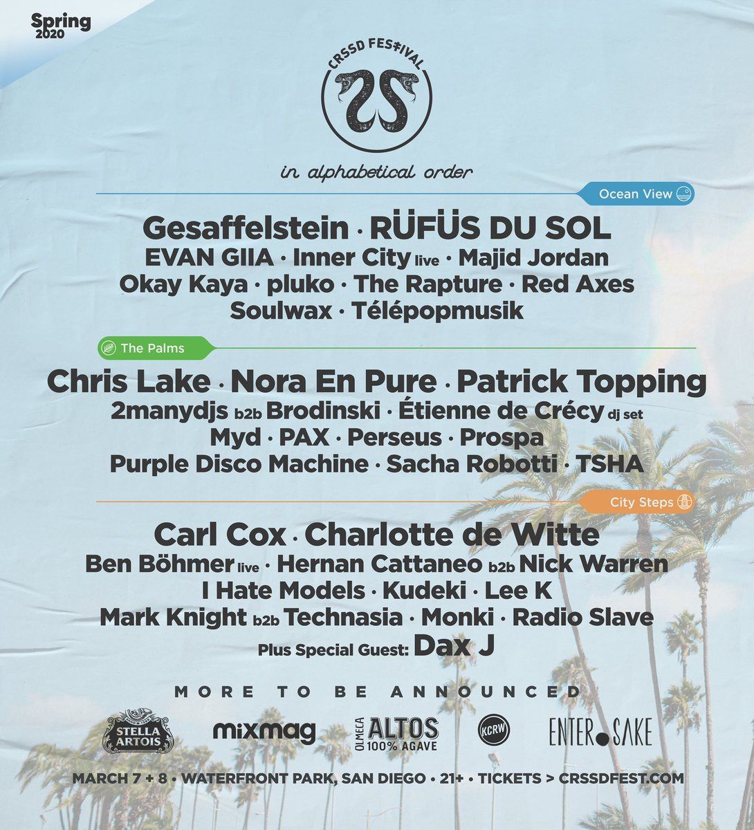 2 CRSSD Weekend pass