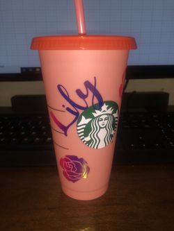 Custom Starbucks color changing cups