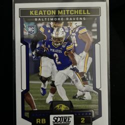 Keaton Mitchell Rookie Card 