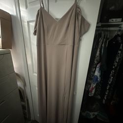 Women’s Beige Floor Length Gown
