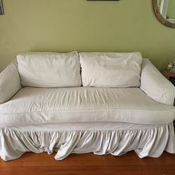 Vintage Love Seat w Custom Covers 