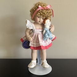 Royal Heirloom Collection Little Dolly Porcelain Doll 11 Inch Vintage 1990s