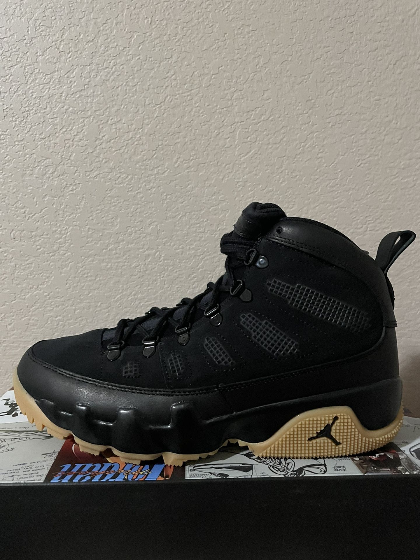 Jordan 9 Black Gum Boot