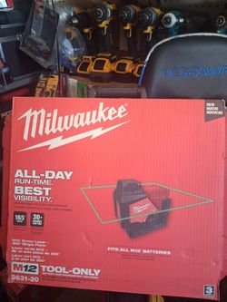 Milwaukee M12 360° Green Laser Level Tool-Only