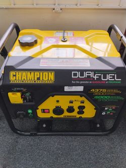 Champion generator Dual Fuel