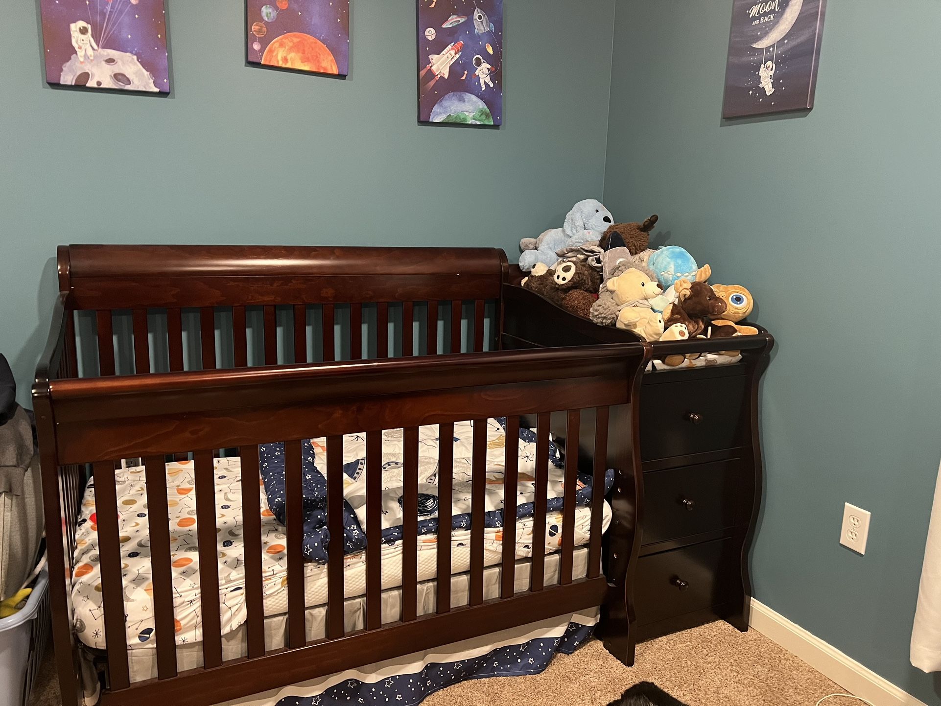 Crib And Changing Table