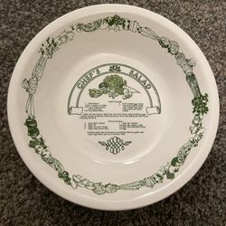 Royal China Garden Classic Chef Salad Recipe Bowl 