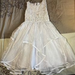 Handmade Girls White Dress Size 4T