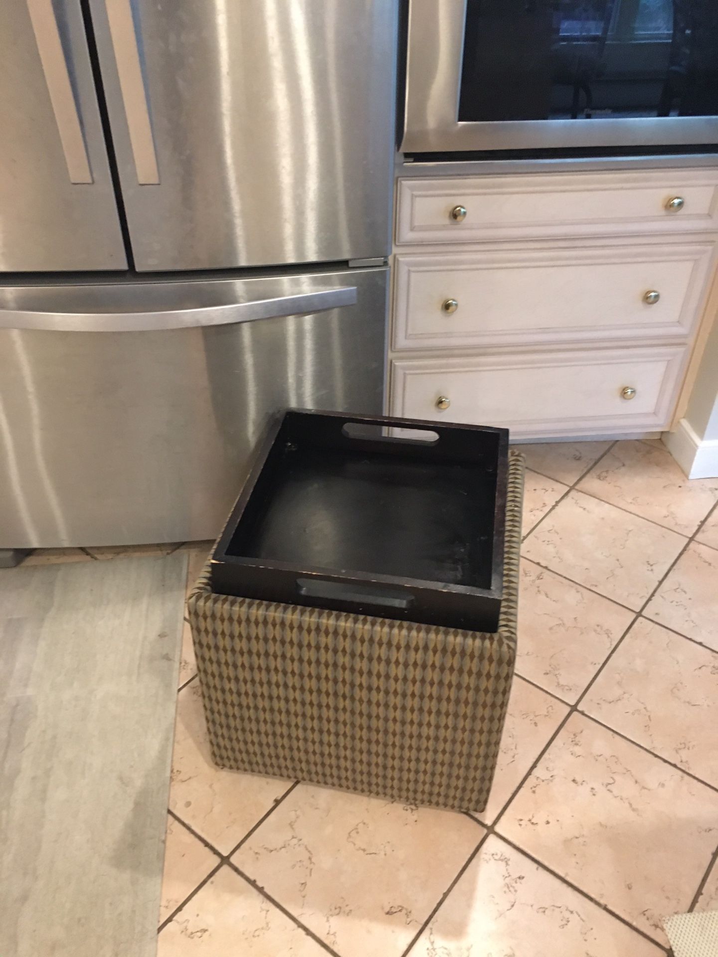 Ottoman With Tray Built In
