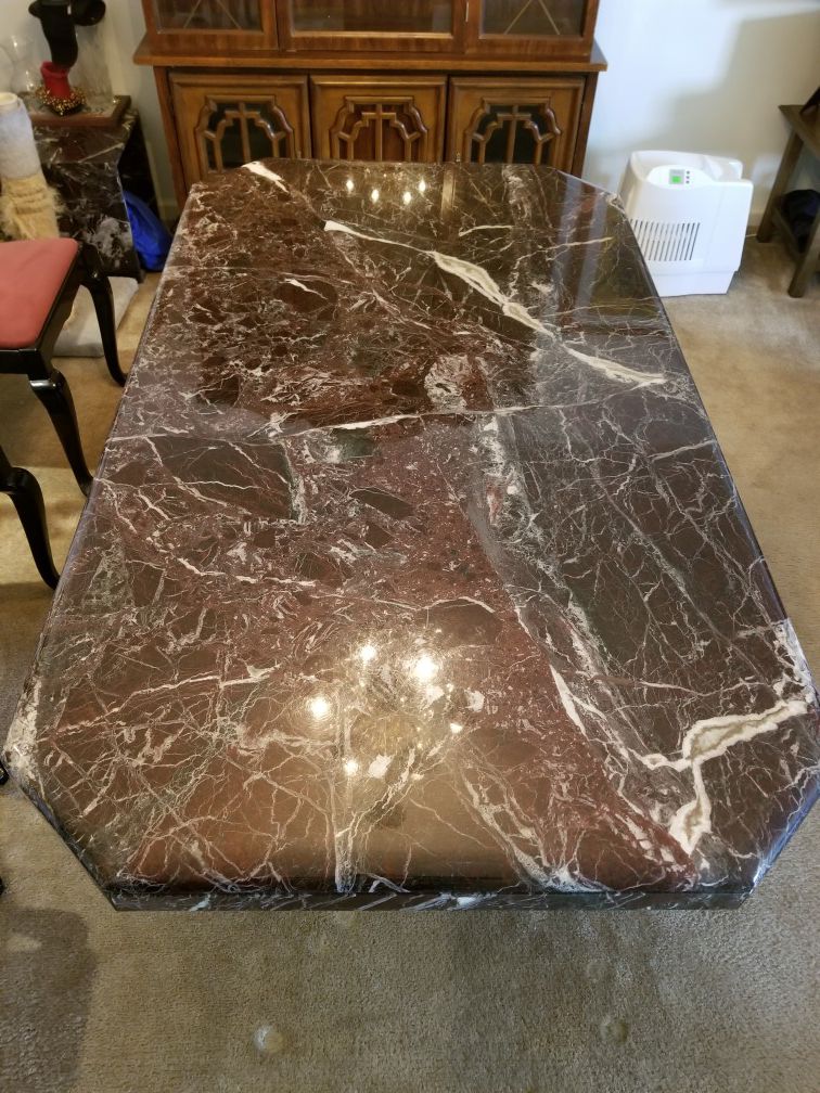 Vintage Marble dining room Table