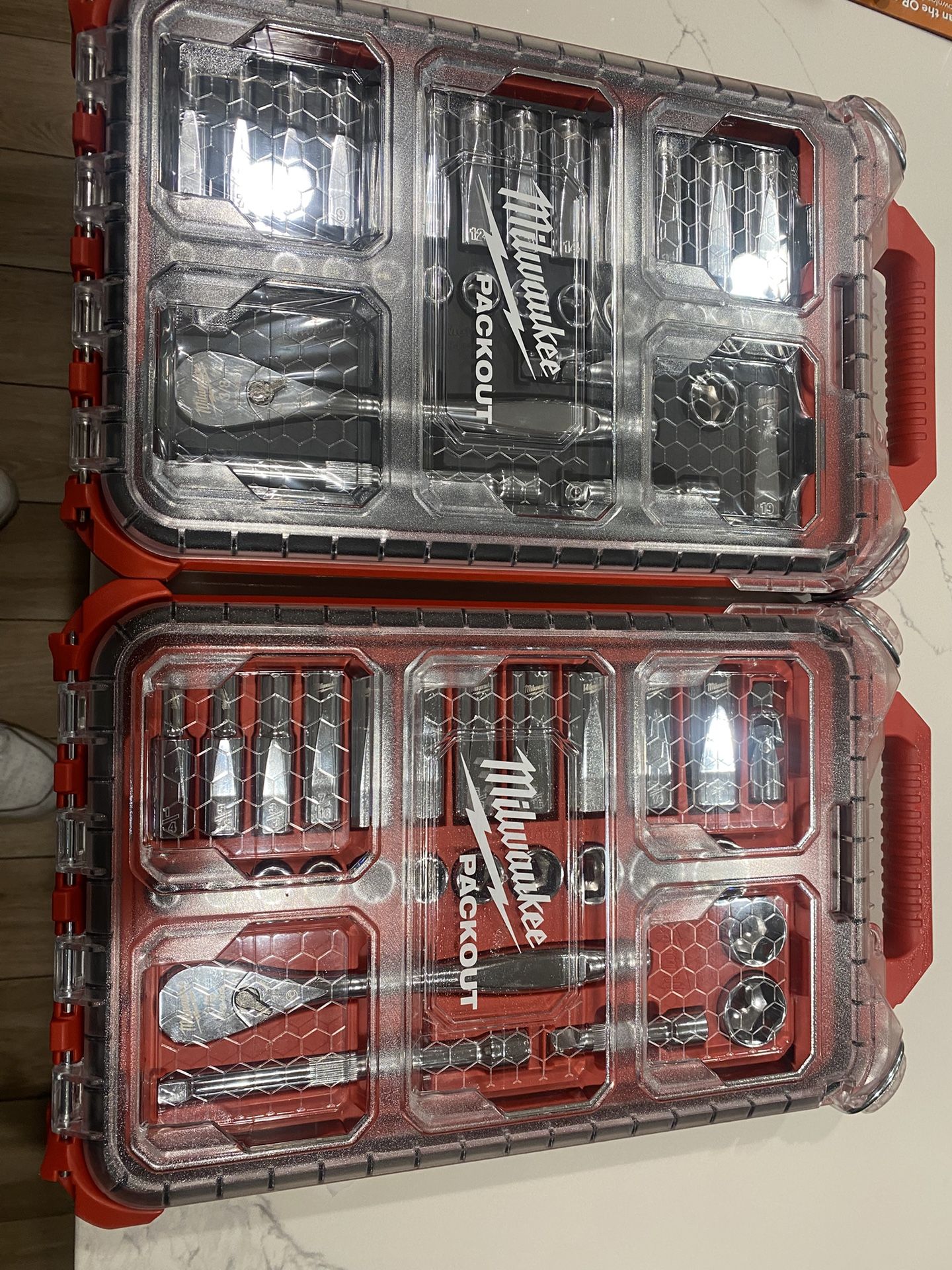 Milwaukee Packout 3/8 Metric And Sae Set 