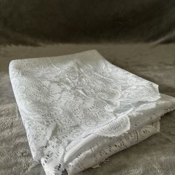 White Lace Tablecloth