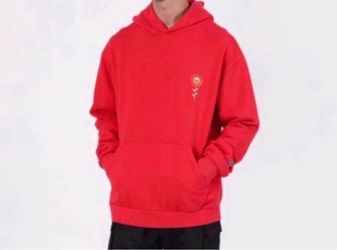 J BALVIN MORADO X TAKASHI MURAKAMI FLOWER HOODIE RED EXCLUSIVE Size Large