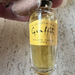 Vintage Splash Bottle Of Graffiti Perfume Capucci Paris