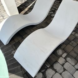 Pair Of Ledge Lounger For Baja Shelf Pool Chaos