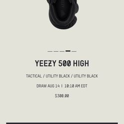 Yeezy590 High Black Boots
