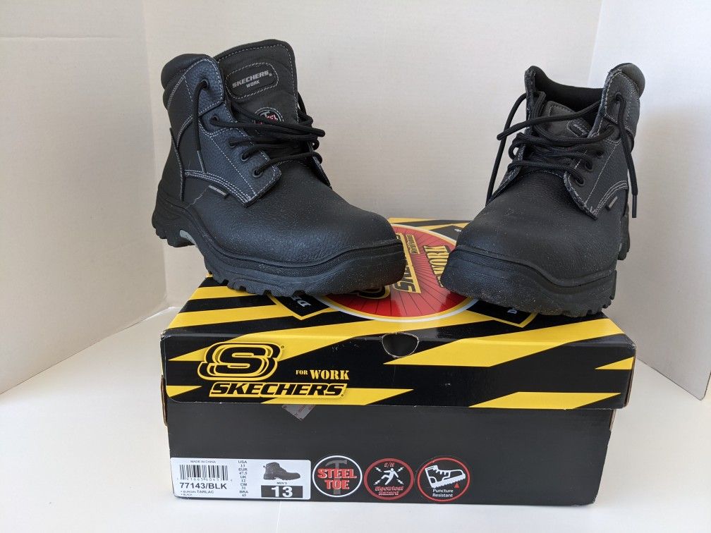 Men's Sketchers Work Boots Sz 13