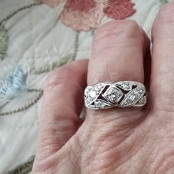 Vintage White Gold Diamond Ring