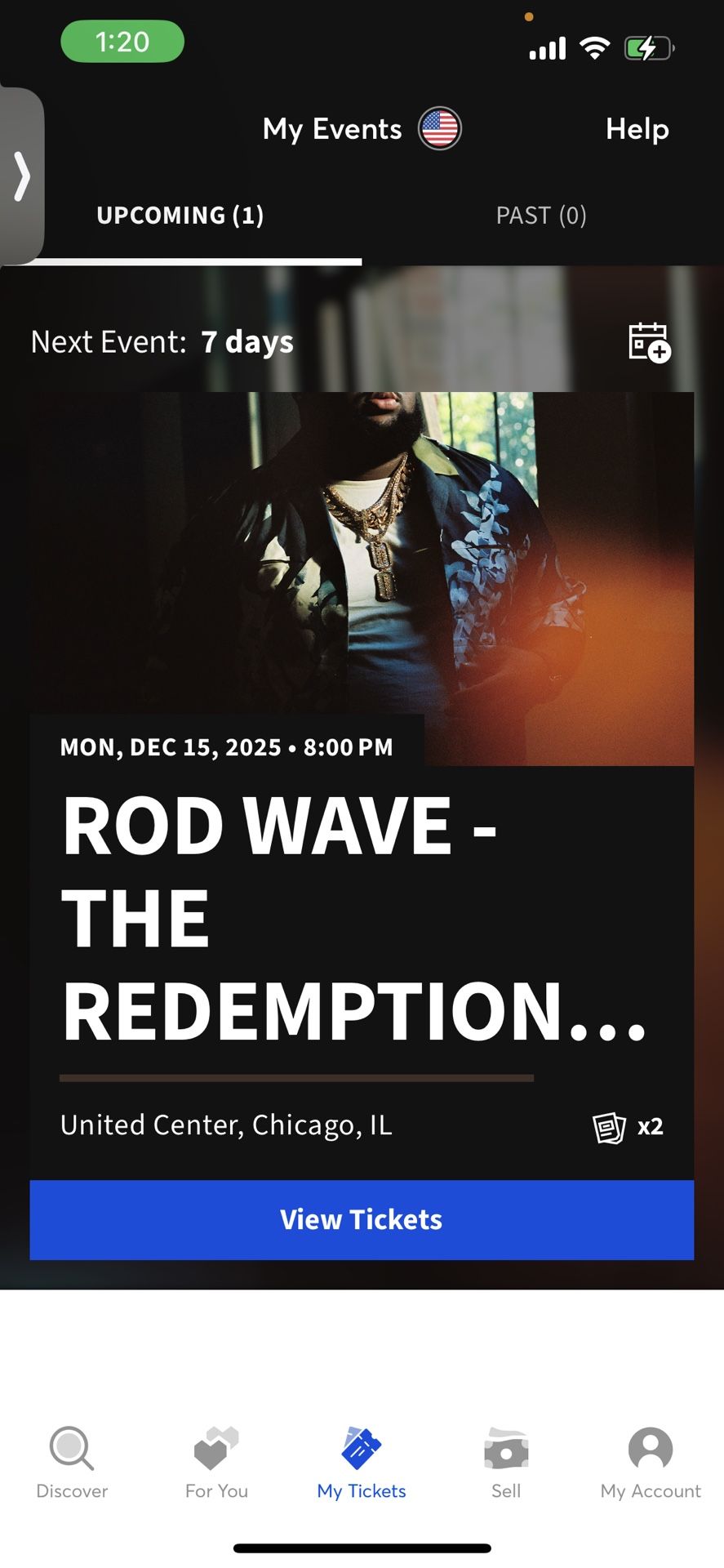 Rod Wave Ticket