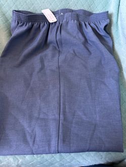 New Alfred Dunner Blue Elastic Waist Pants Size 20