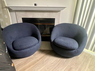 Better Homes & Gardens Mira Swivel Accent Chair, Indigo