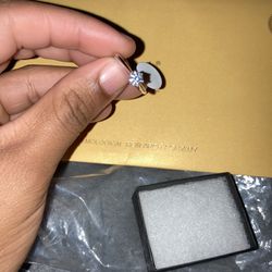 0.5-4ct Real Moissanite Engagement Promise Ring Passes Diamond Tester 925 Silver