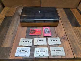 Vintage Cassette Storage and 80s Pop/Rock Cassette Tape Lot