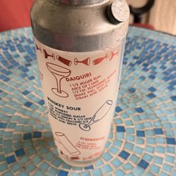 Vintage Martini Shaker Complete With Recipes 