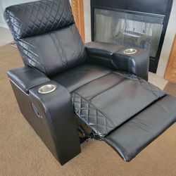 Black Leather Recliner