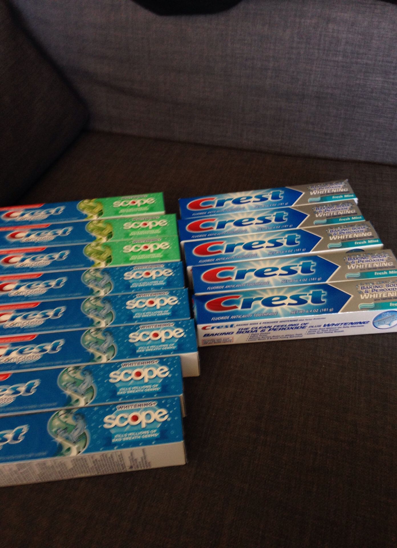 13 Tubes of Crest toothpaste. Please See All The Pictures and Read the description