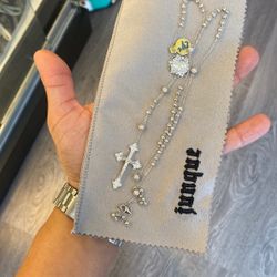 .925 Sterling Silver Rosary Diamond Cut Sz 24”