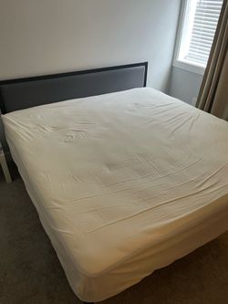 King Size Bed Frame and Mattress