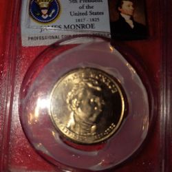Coin Collection The Presidential Series 5th President Of The United States James Monroe Professional Coin Grading Service