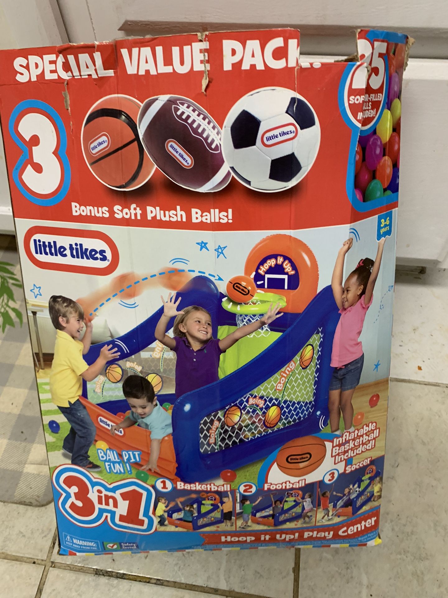 Toddler 3 In 1 Basketball Etc Play set