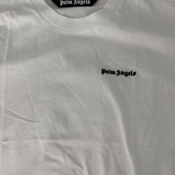 Palm Angels Embroidered White Tee