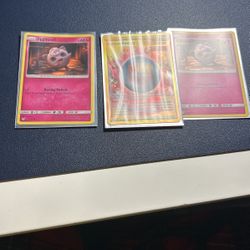 3 Pokémon cards