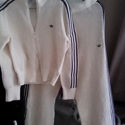 Adidas Track Pants With Top