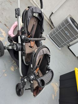 Double City Select Stroller and Infant Carseat