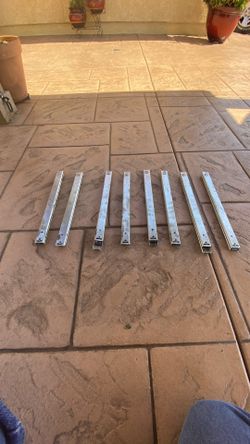 17” Heavy Duty Stainless Steel Drawer Slides. 150 Lbs Capacity.