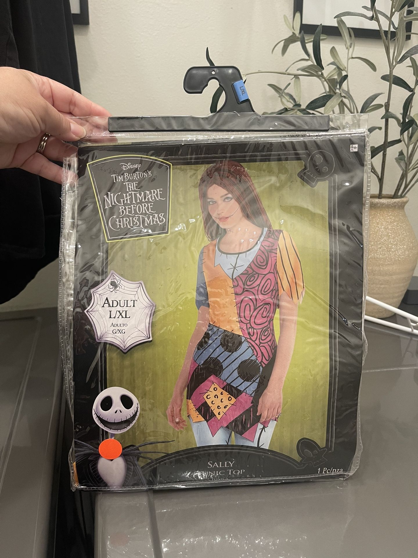 New Disney Tim Burton’s The Nightmare Before Christmas Sally Tunic Top Dress Size Adult L/XL