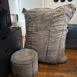 Lovesac Bundle, Lovesac Beanbag Chair And Ottoman