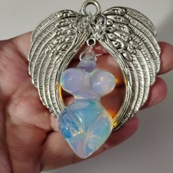 Winged Opalite Goddess Ornament