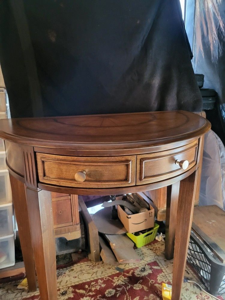 Antique Table Refurbished In Laquer Finish