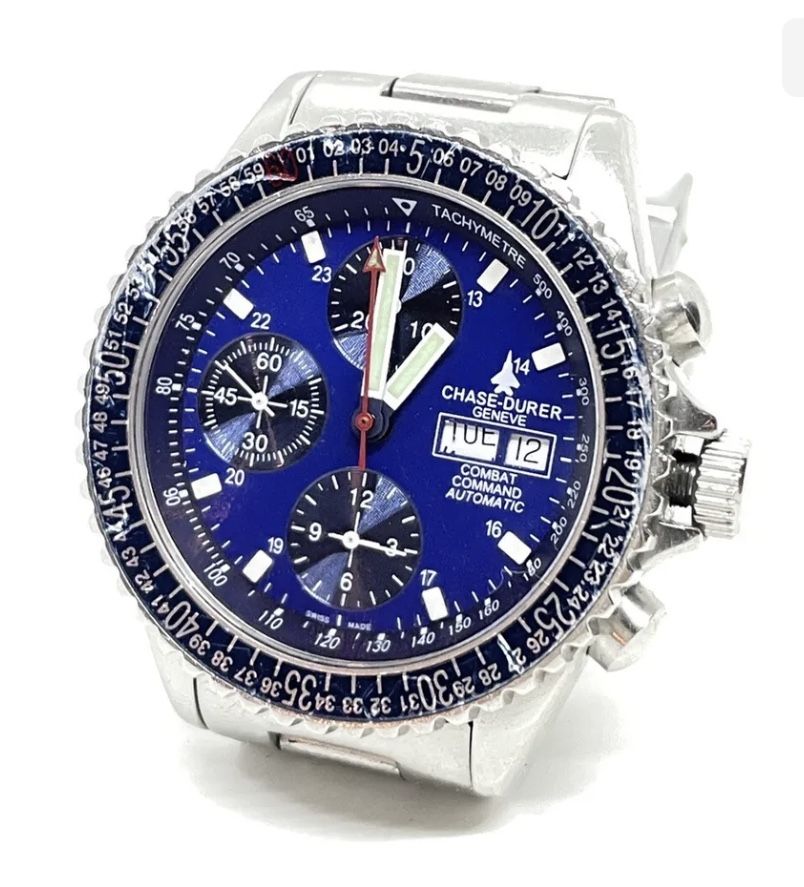 Chase-Durer Geneve Combat Command Automatic Chronograph Mens Watch